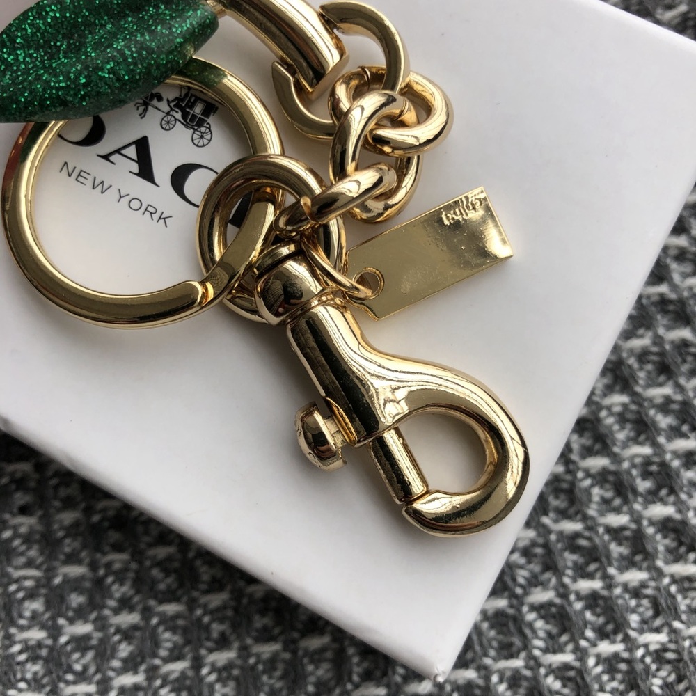 Coach Gold Cherry Keychain - Picture 2 of 6